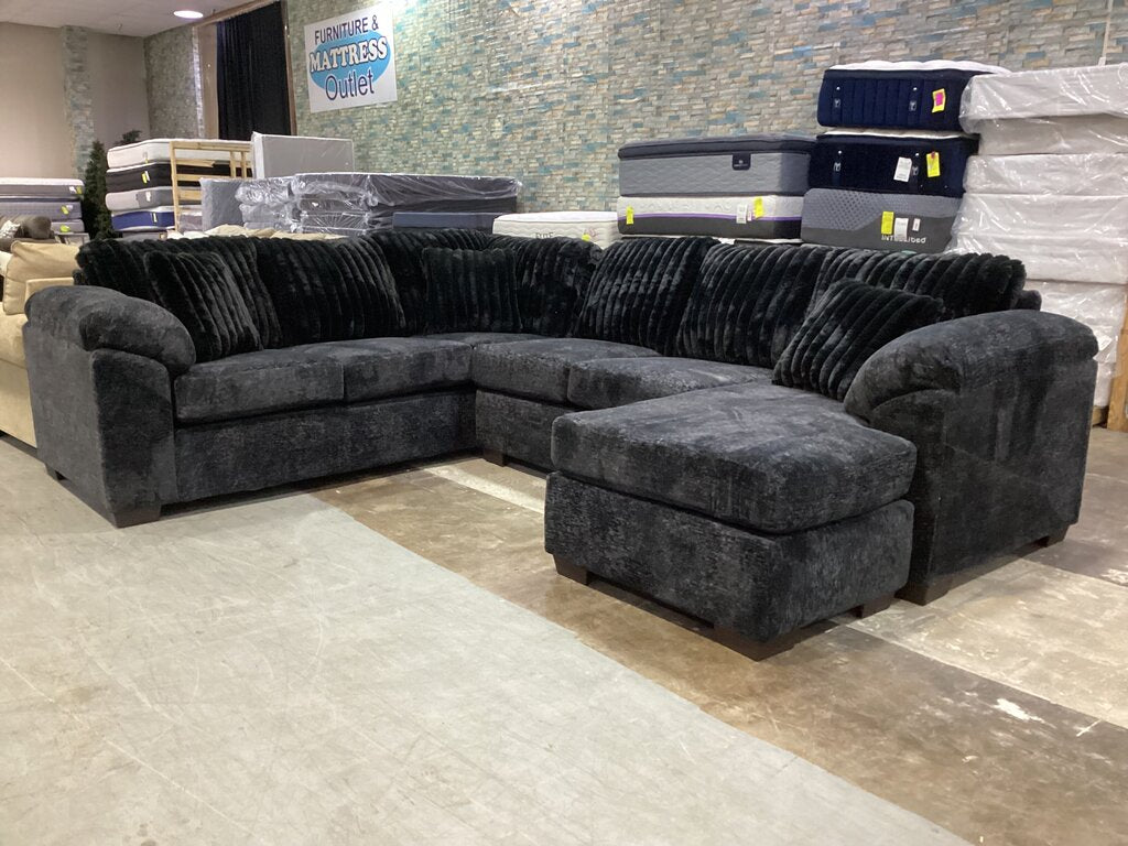 Galactic Night NEW Sectional w/Chaise 125x97x37 (4350-03)