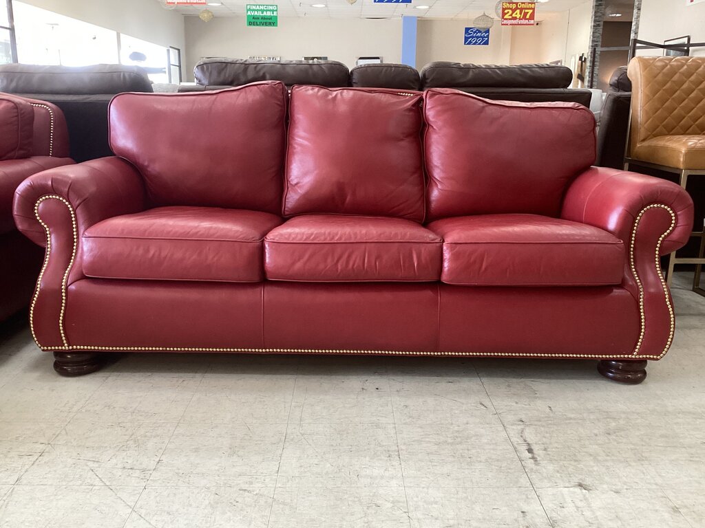 86358 - Hancock & Moore Sofa, Chair & Ottoman (86/39x43x37 o-27x21x17)