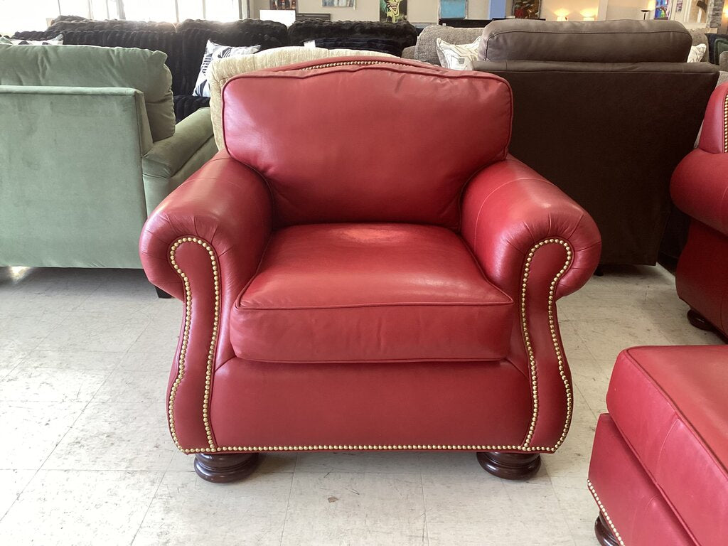 86358 - Hancock & Moore Sofa, Chair & Ottoman (86/39x43x37 o-27x21x17)