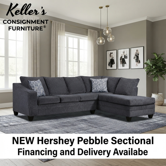 Hershey Pebble NEW 2pc Sectional 110x76x38 (4750-07SL)