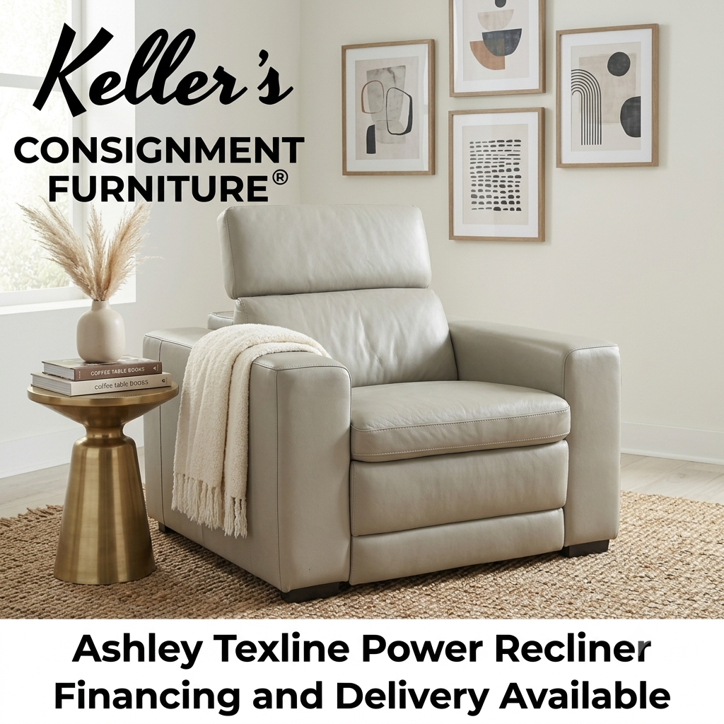86350 - Ashley Texline Leather Power Recliner 48x41x32