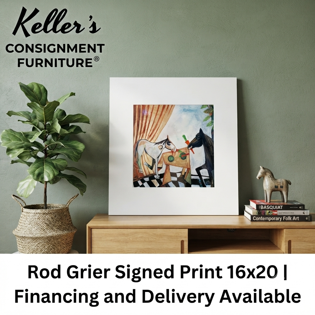 74024 - Matted Print "Supper Time" Signed By Rod Grier 16x20