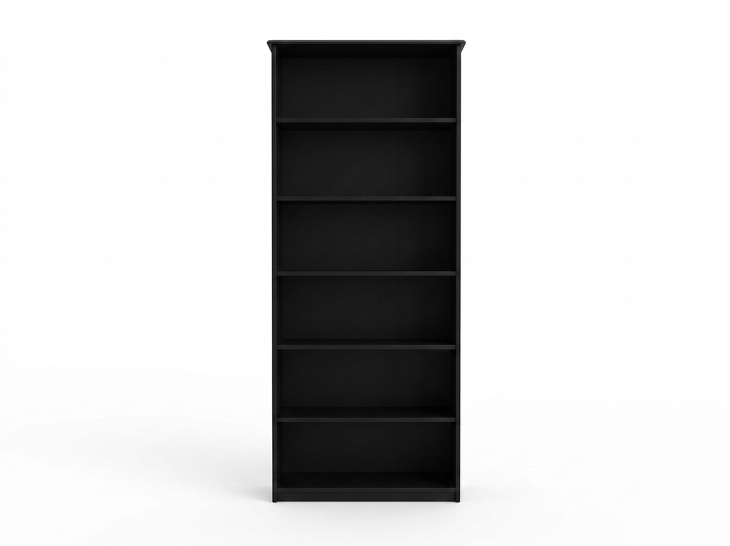 Black Smoke NEW 6ft Bookcase 26x12x72