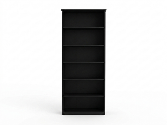 Black Smoke NEW 6ft Bookcase 26x12x72