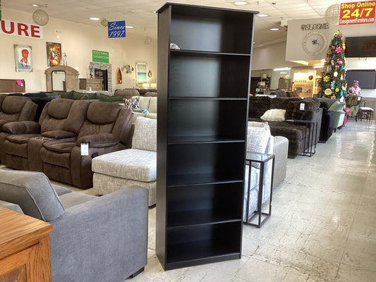 Black Smoke NEW 6ft Bookcase 26x12x72