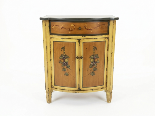 86365 Ashley Demilune Shabby Chic Cabinet 32x16x38