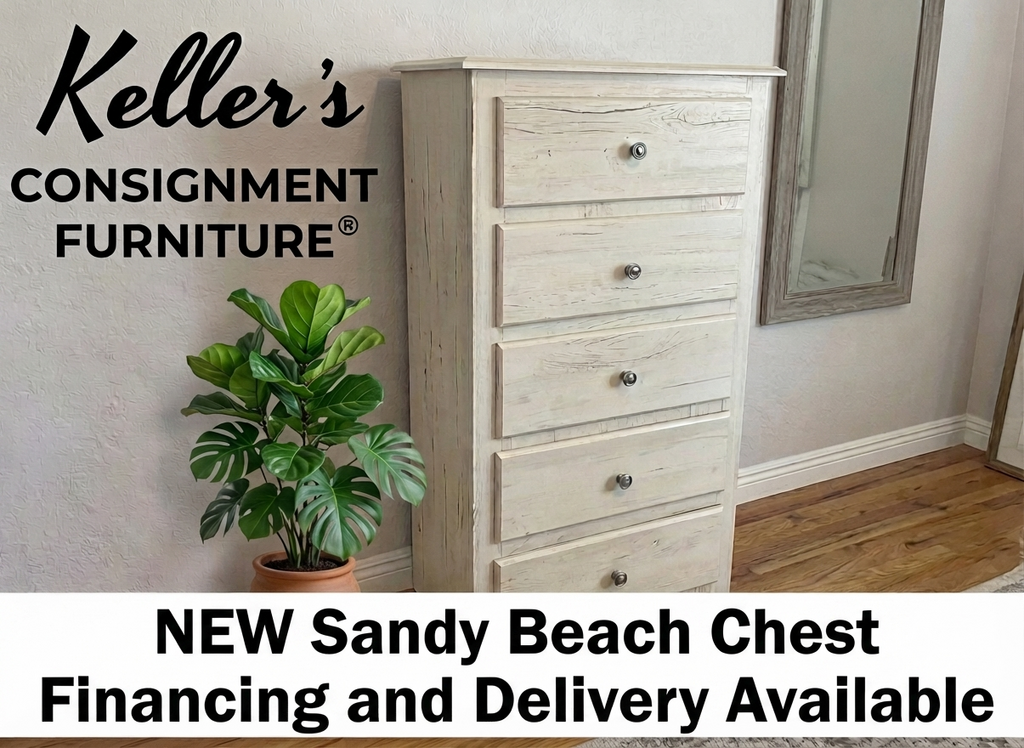 244416 - Sandy Beach NEW 5 Drawer Chest 24x16x44