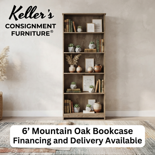 Mountain Oak NEW 6ft Bookcase 26x12x72