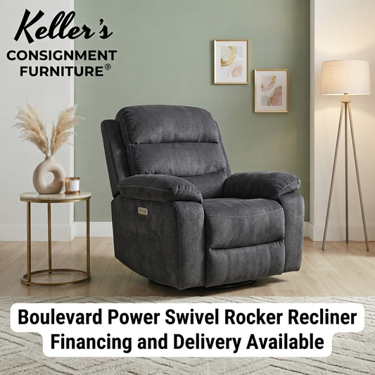 86374 - Boulevard Power Swivel Rocker Recliner 45x30x40