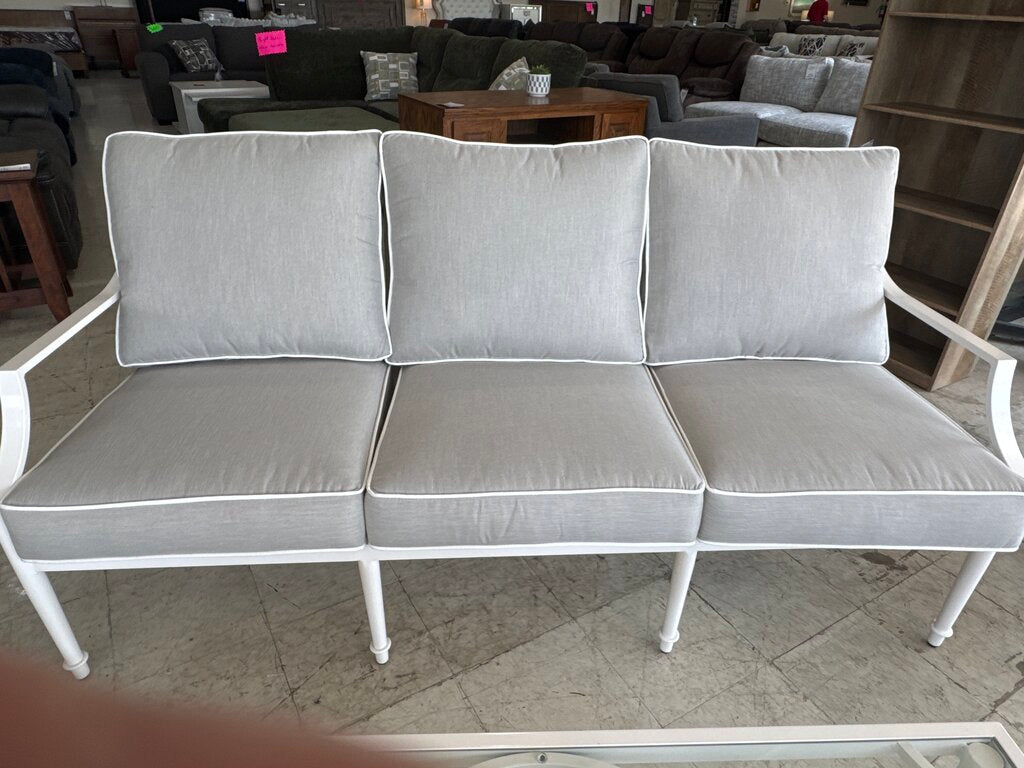 85430-2pc - World Source Hanover Patio Sofa & Table 74x32x36, 46x24x18