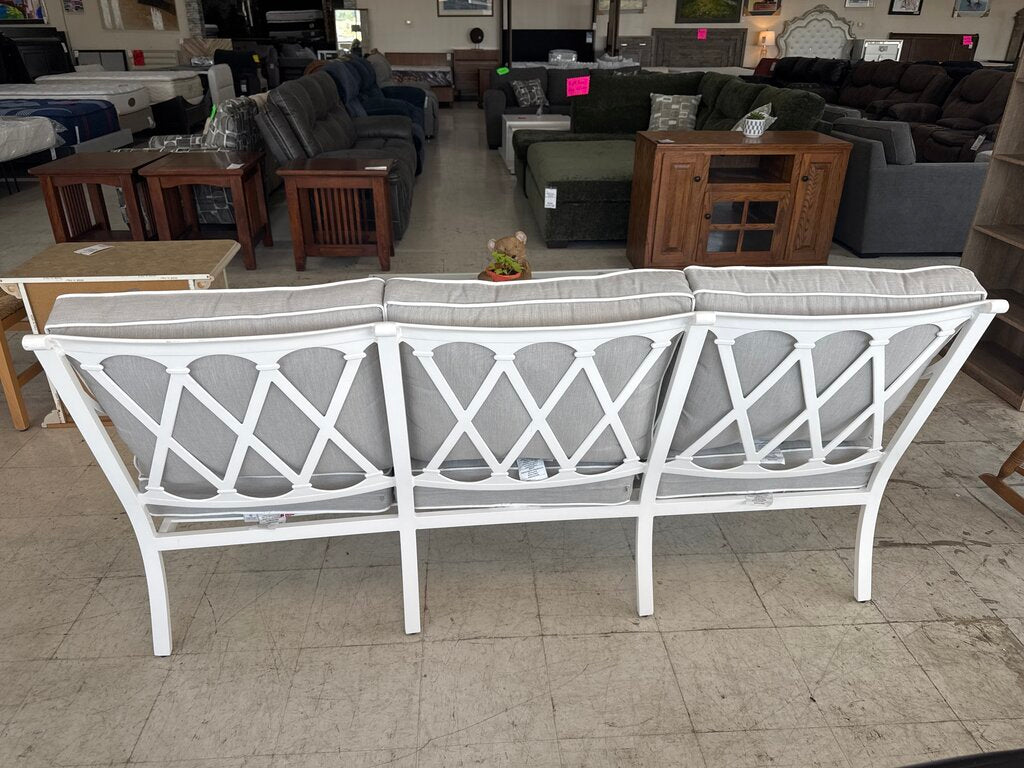 85430-2pc - World Source Hanover Patio Sofa & Table 74x32x36, 46x24x18
