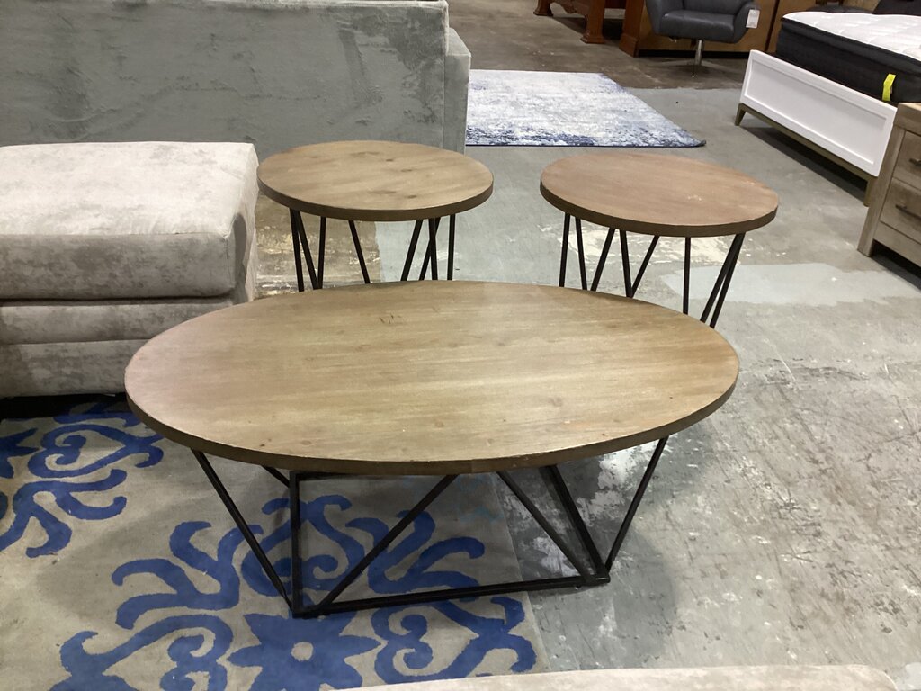 86381 Ashley 3pc Occasional Set (48x28x19)(24x25)