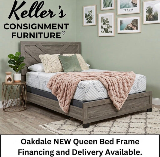 Oakdale NEW Queen Bed Frame 63x80x53 (124031-33)