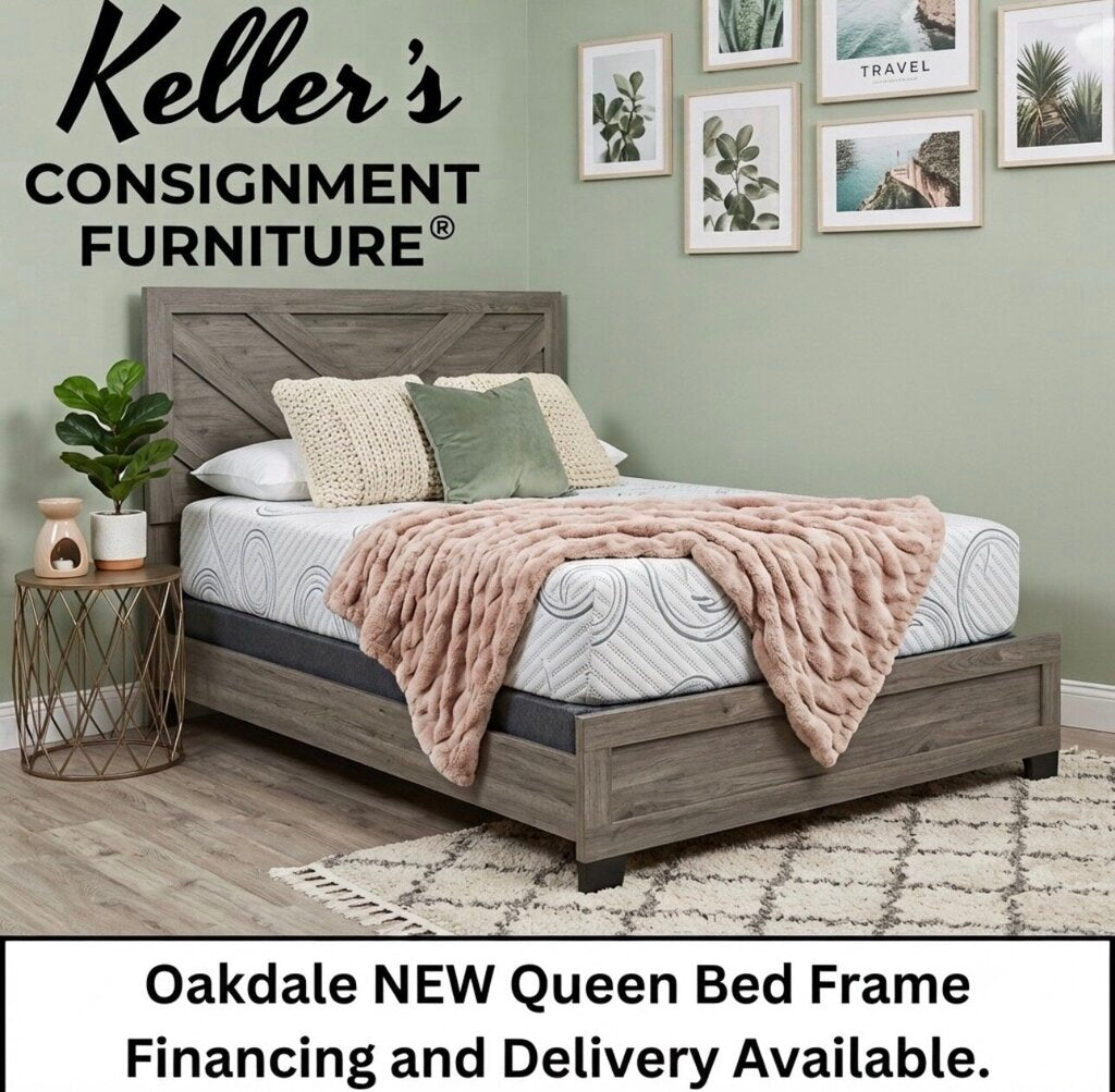 Oakdale NEW Queen Bed Frame 63x80x53 (124031-33)