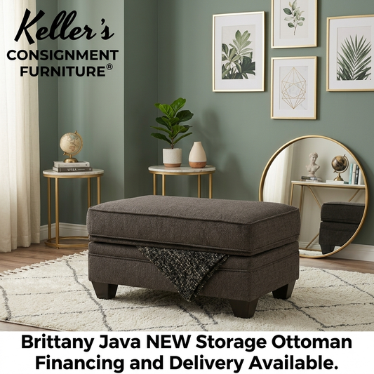 Brittany Java NEW Storage Ottoman 40x25x21 (4806-1331)