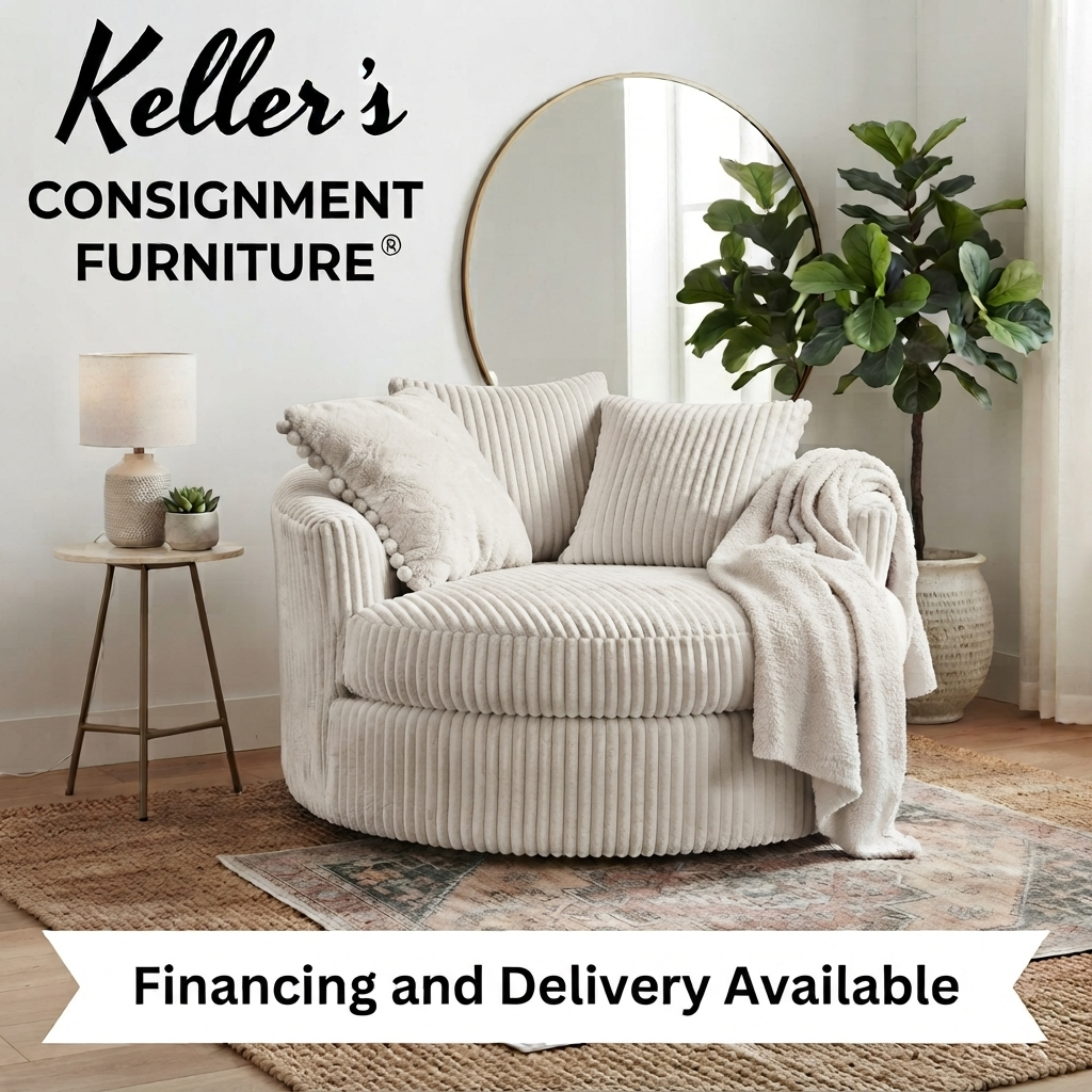 86387 - Ashley Lindyn Oversized Swivel Accent Barrel Chair 58x55x36
