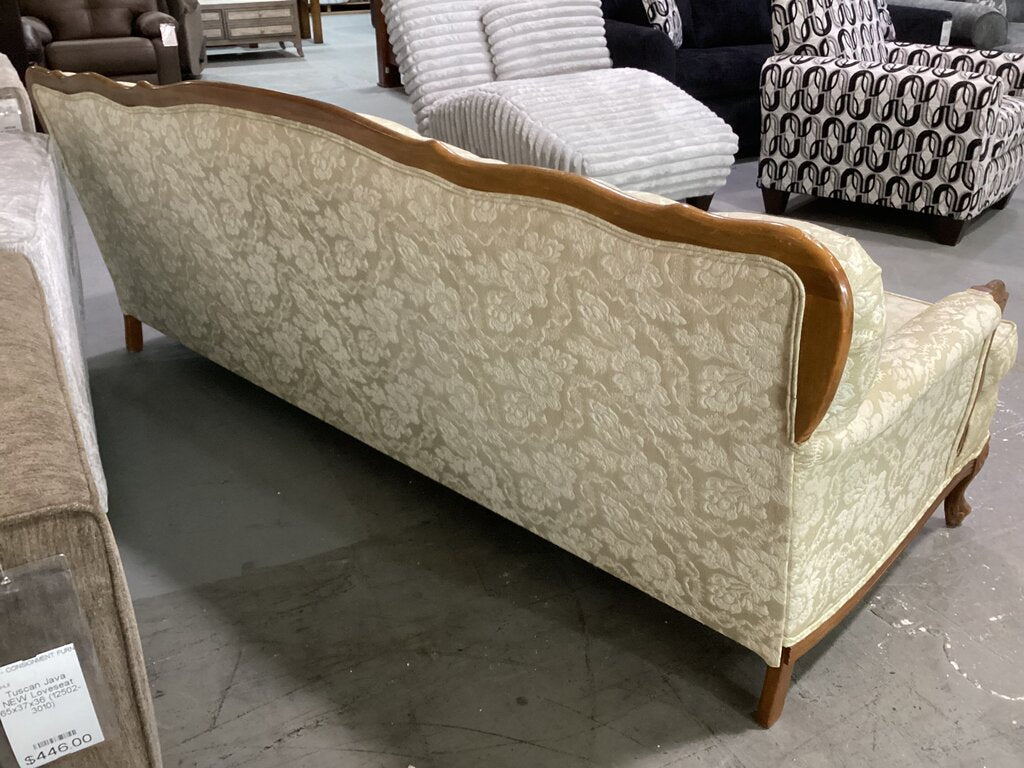 86401 - Vintage French Provencial Tufted Sofa