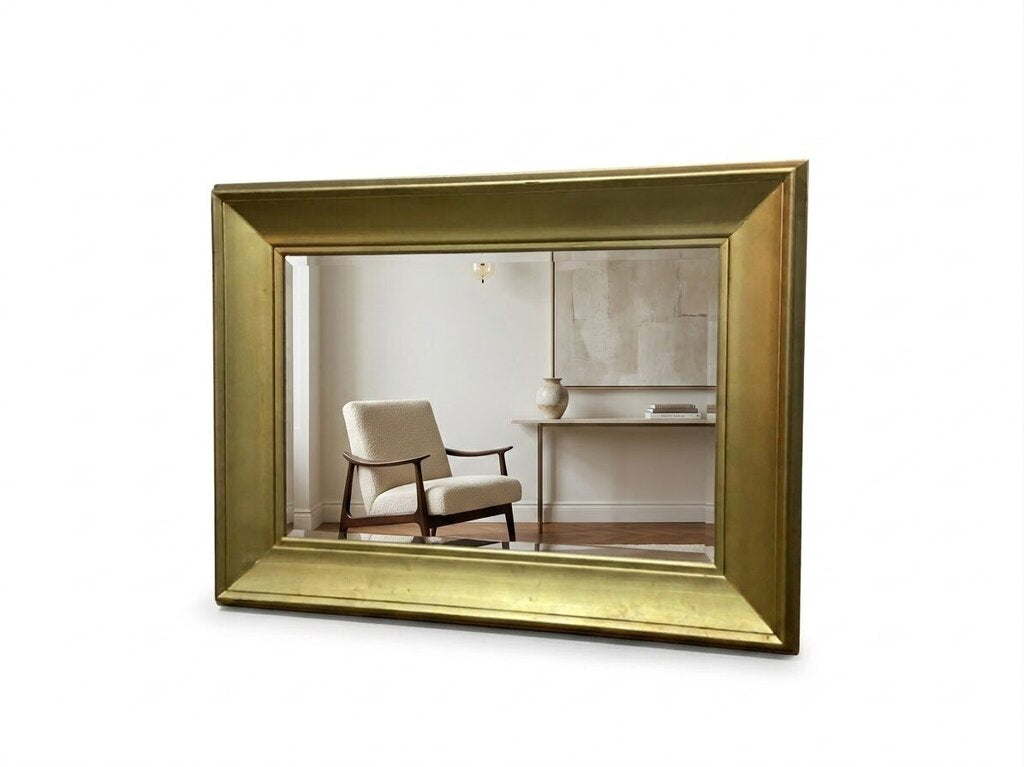 86384 (8544-3) Gold Framed Beveled Mirror 48x3x36