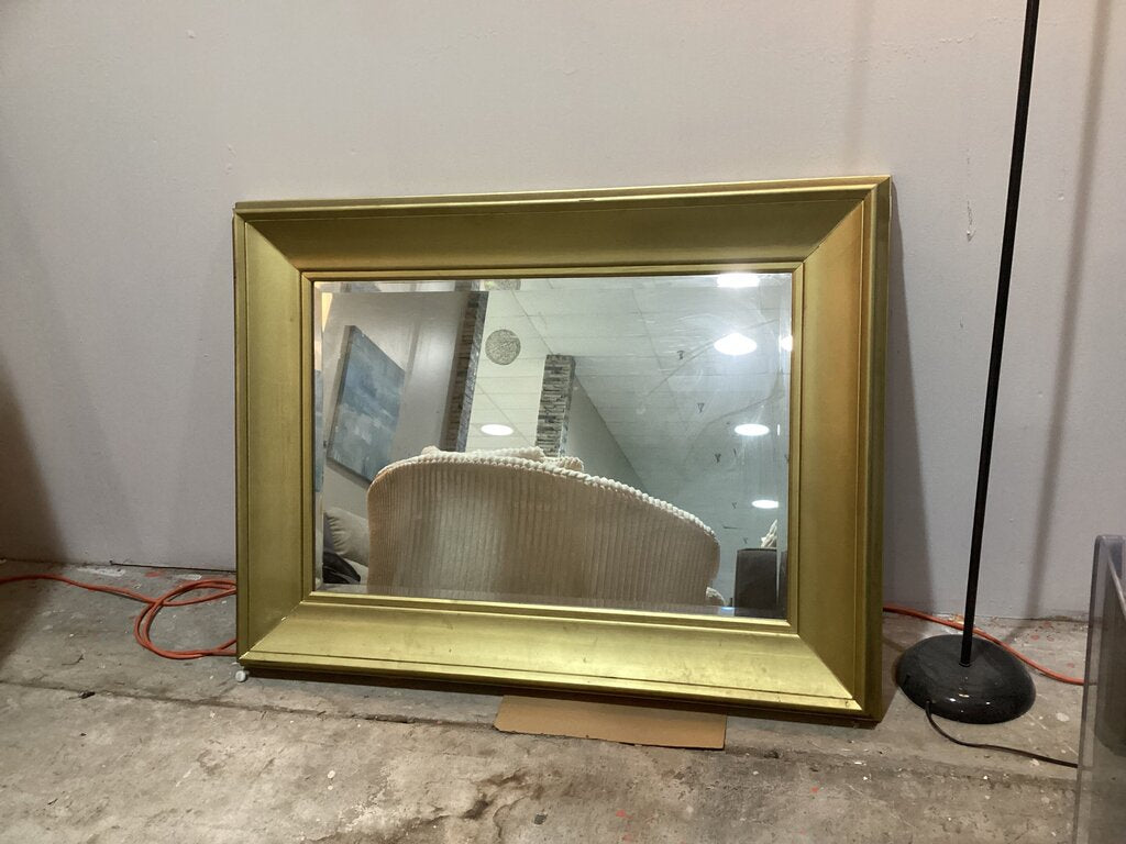 86384 (8544-3) Gold Framed Beveled Mirror 48x3x36