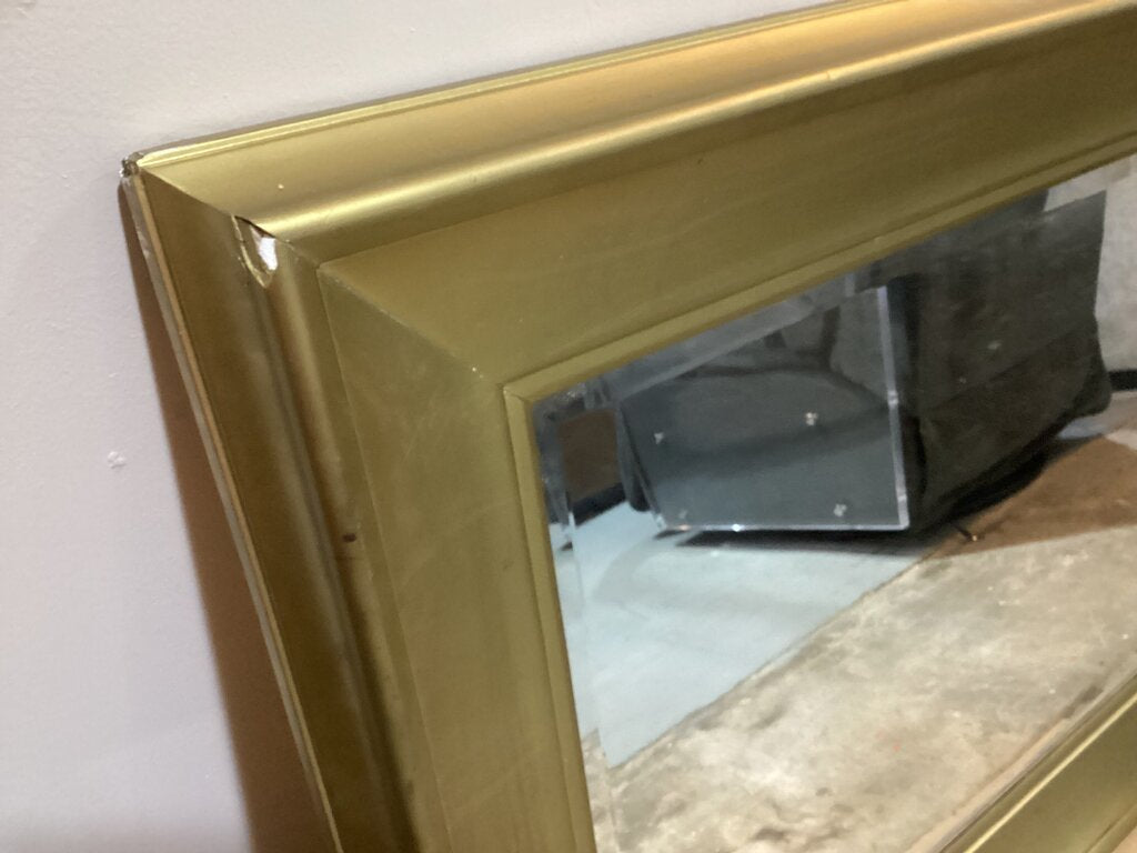 86384 (8544-3) Gold Framed Beveled Mirror 48x3x36