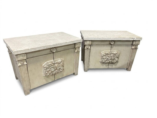 86382 (8544-1) Pair of French Style Nightstands 36x22x24