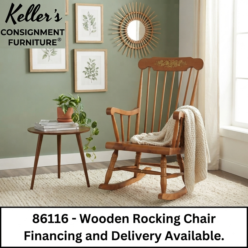 86116 - Wooden Rocking Chair w/Cushion 24x29x39