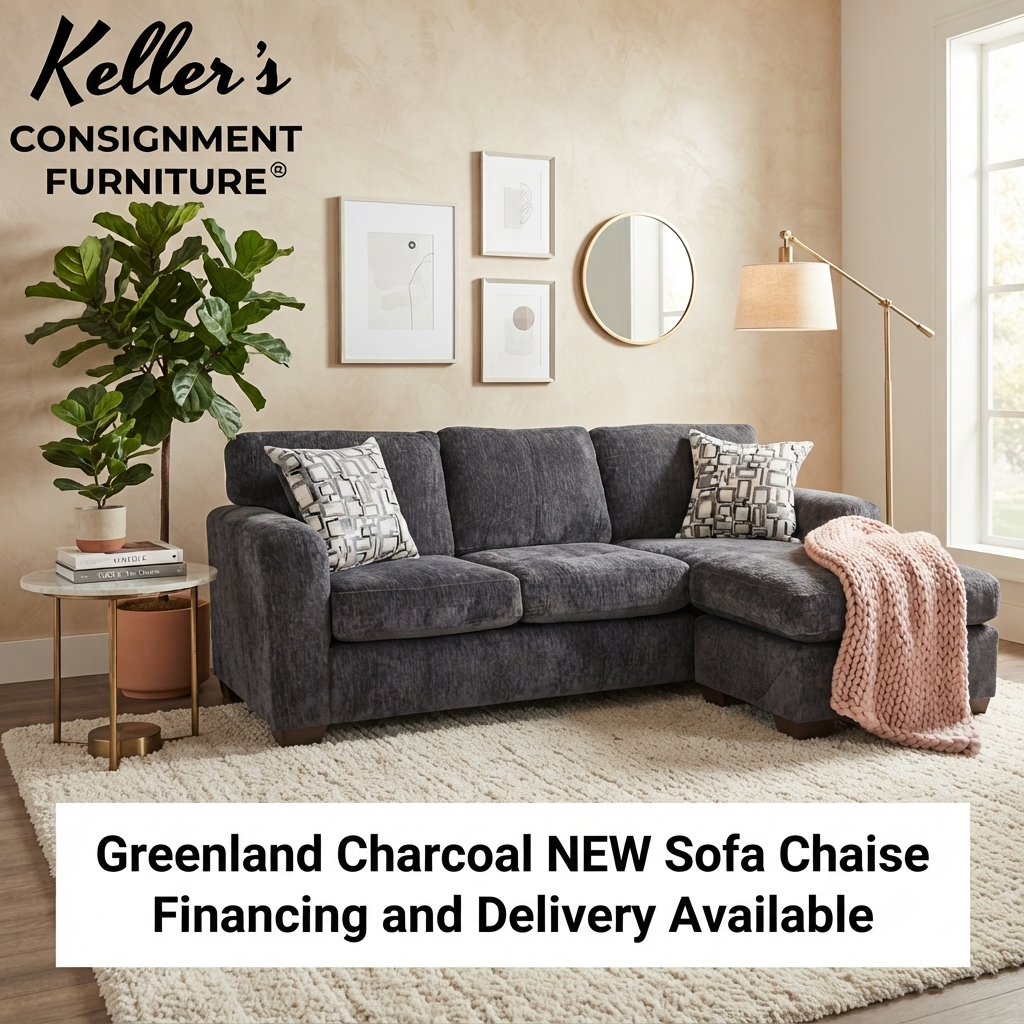 Greenland Charcoal NEW Sofa Chaise