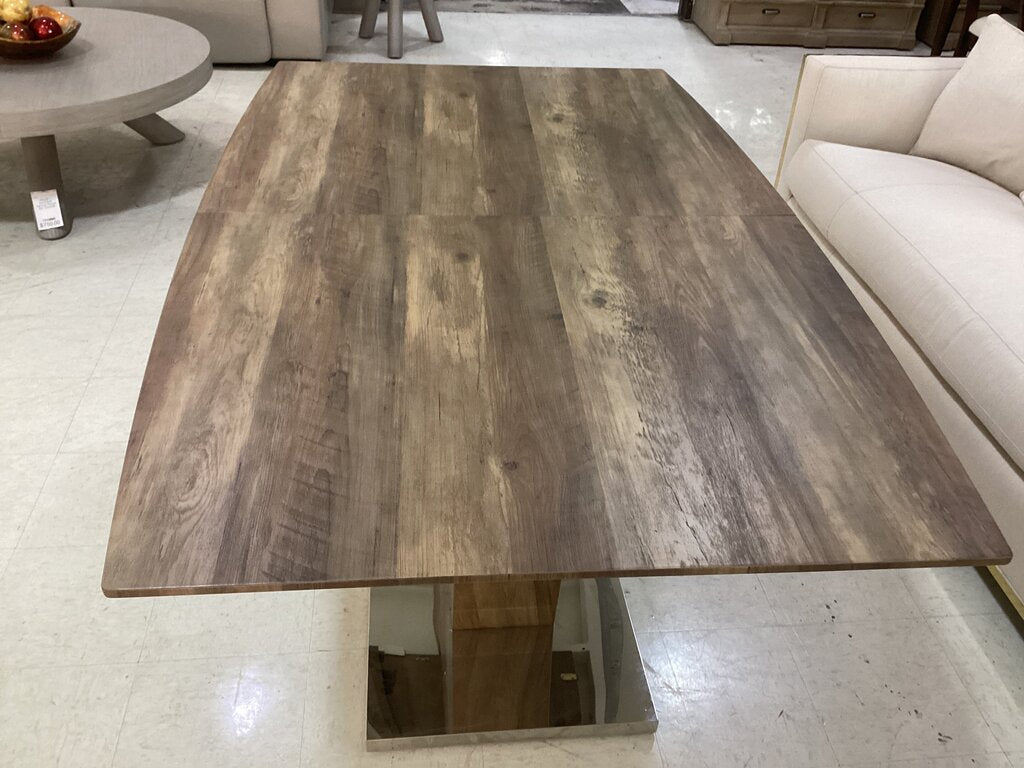 Brown Dining Table w/Butterfy Leaf