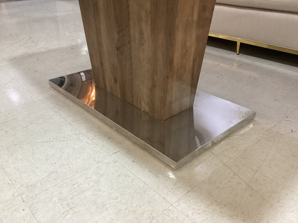 Brown Dining Table w/Butterfy Leaf