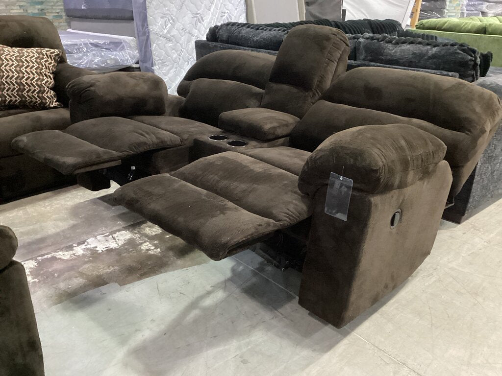 Chevron Mink NEW Reclining Loveseat 78x41x40 (1420-L)
