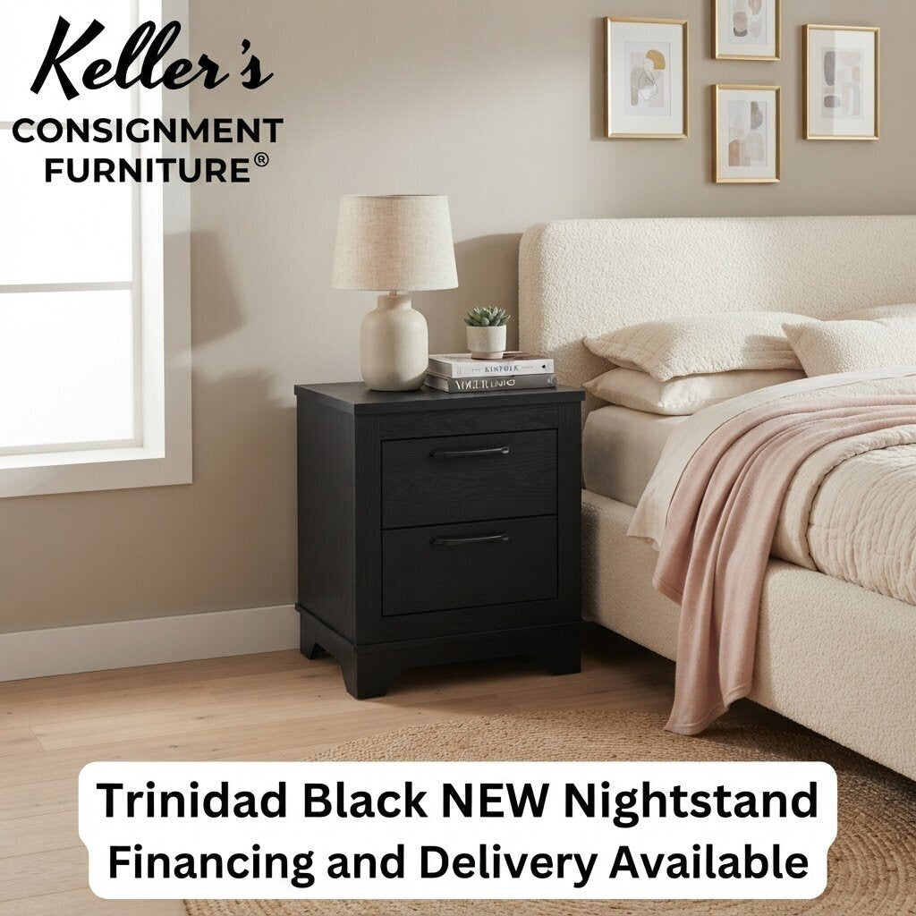 Trinidad Black NEW Nightstand
