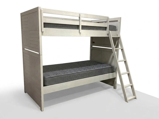 85952 - Summer Camp Stone Path Gray Twin Over Twin Bunk Bed