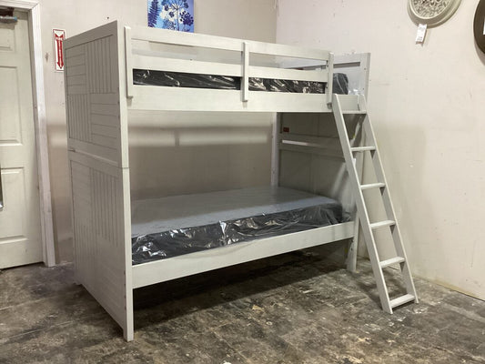 85952 - Summer Camp Stone Path Gray Twin Over Twin Bunk Bed