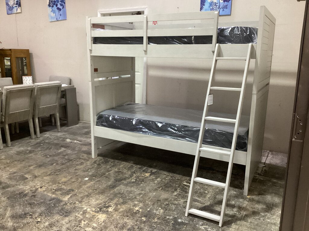 85952 - Summer Camp Stone Path Gray Twin Over Twin Bunk Bed