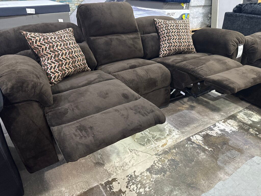 Chevron MInk NEW Reclining Sofa 90x41x40 (1403-S)