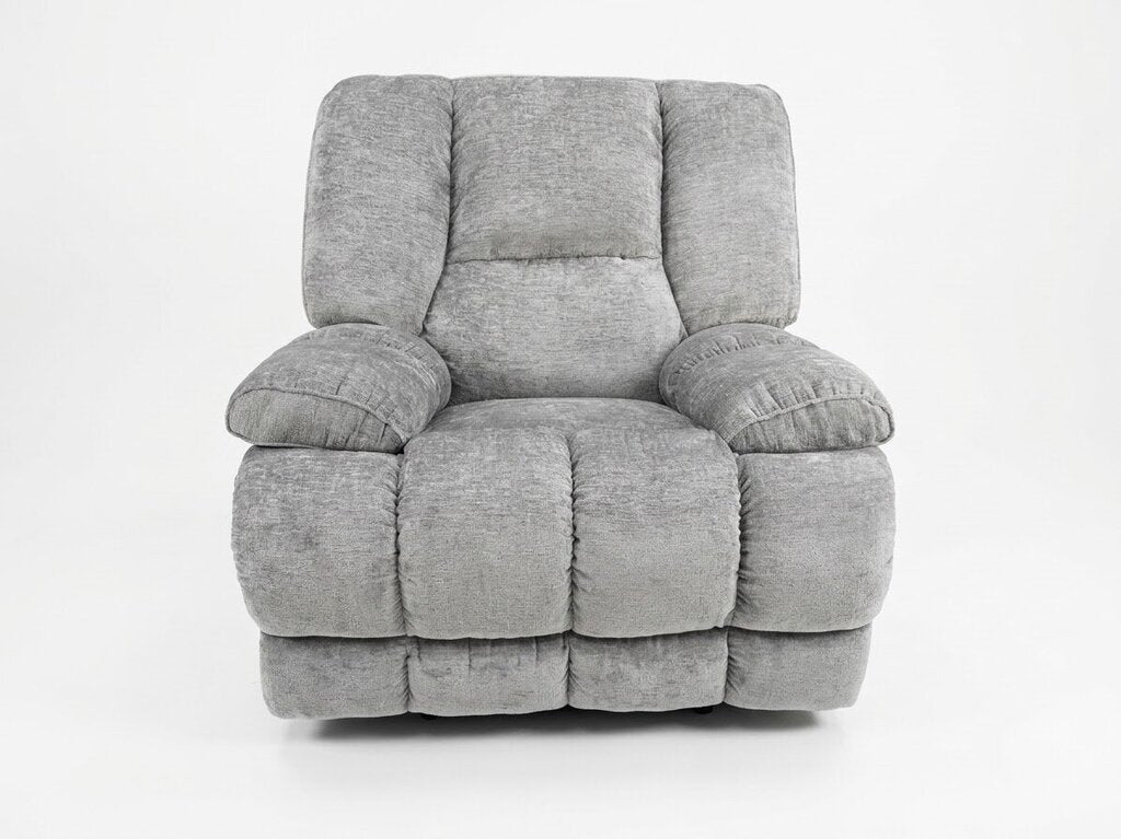 Bubba Gray Chenille Zen NEW Motion Massage Chair 41x35x42 (0627092)