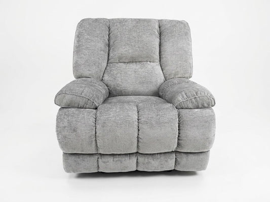 Bubba Gray Chenille Zen NEW Motion Massage Chair 41x35x42 (0627092)