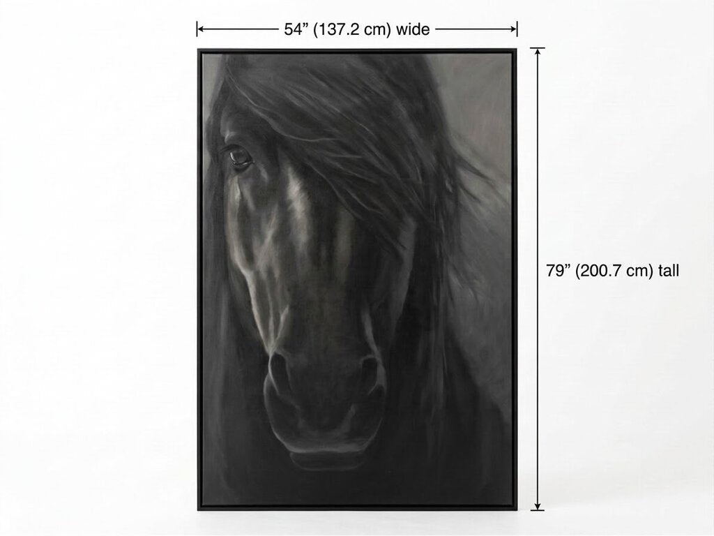 86421 Oversized Equine Framed Canvas (54x79)
