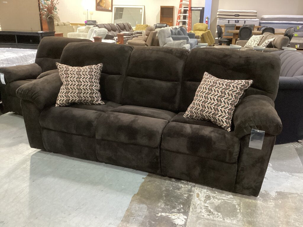 Chevron MInk NEW Reclining Sofa 90x41x40 (1403-S)