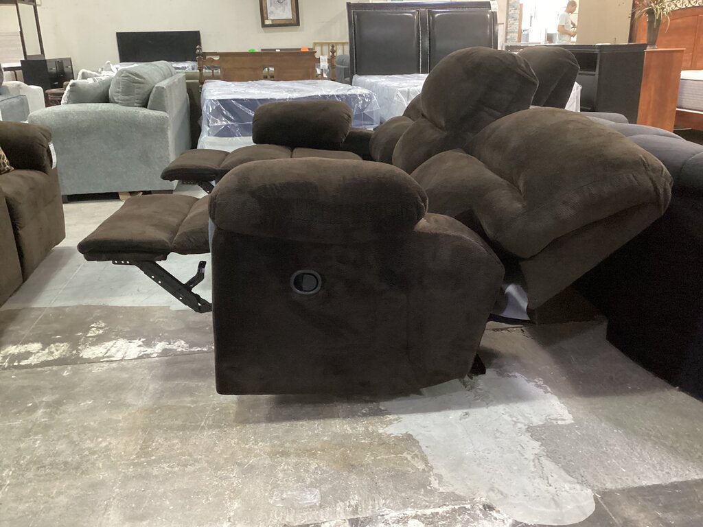 Chevron MInk NEW Reclining Sofa 90x41x40 (1403-S)
