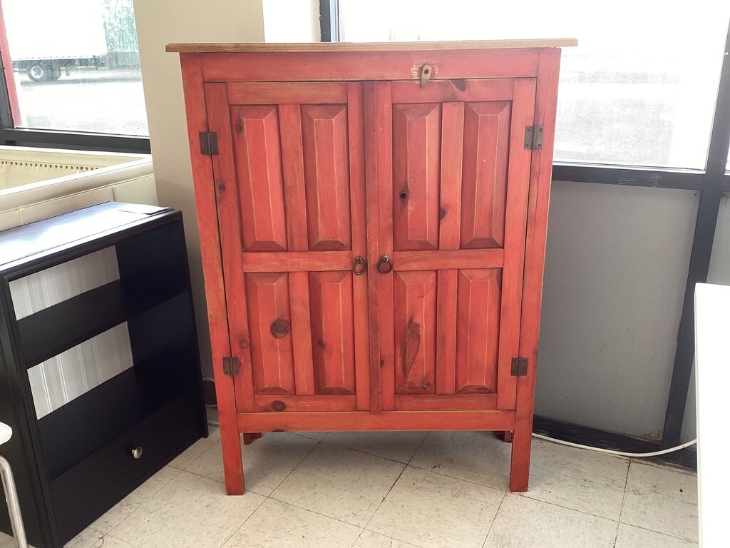 86426 Rustic Pine Pantry Cabinet 36x13x48