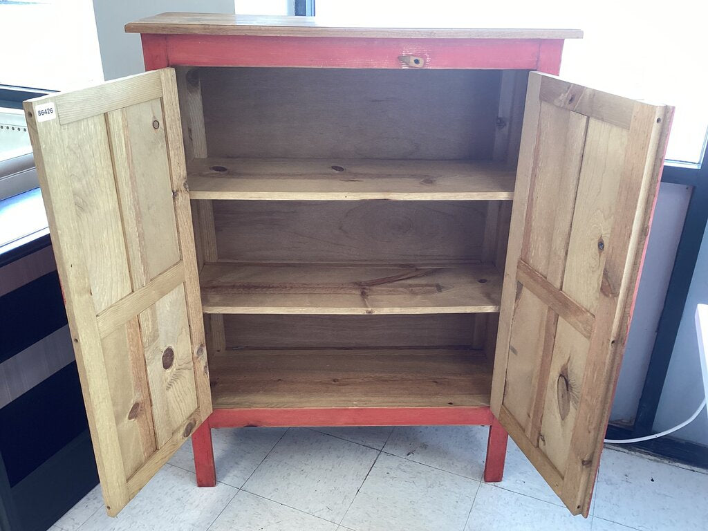 86426 Rustic Pine Pantry Cabinet 36x13x48