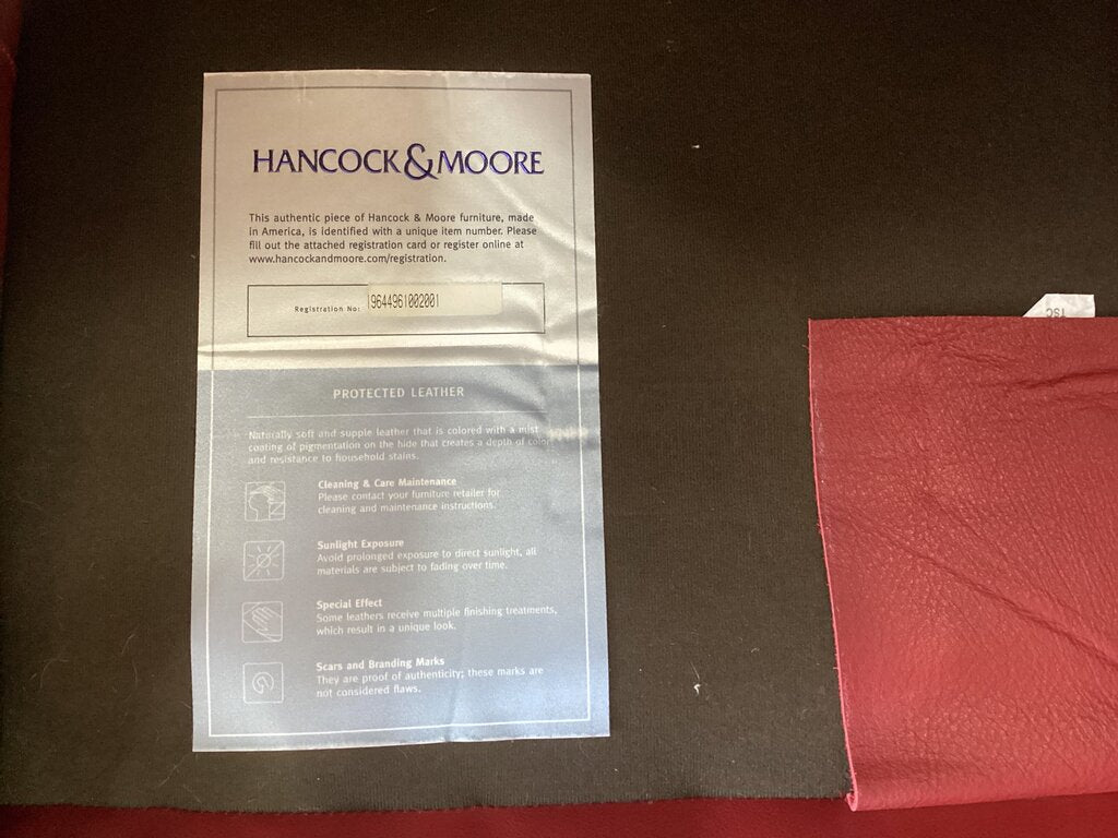 86358 - Hancock & Moore Sofa, Chair & Ottoman (86/39x43x37 o-27x21x17)