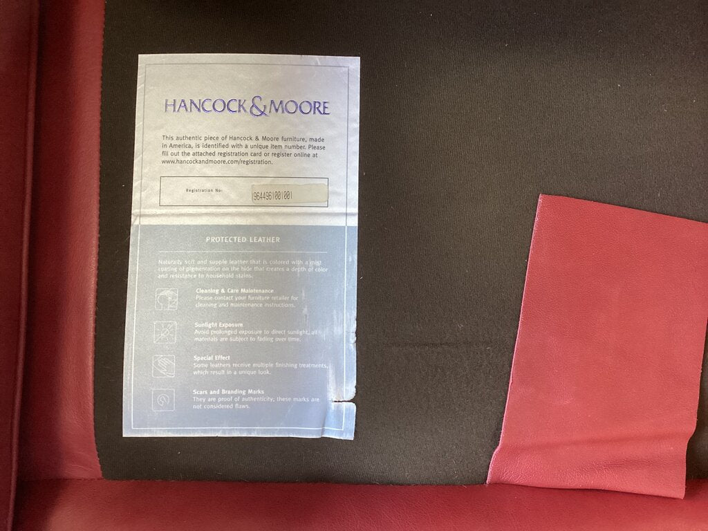 86358 - Hancock & Moore Sofa, Chair & Ottoman (86/39x43x37 o-27x21x17)