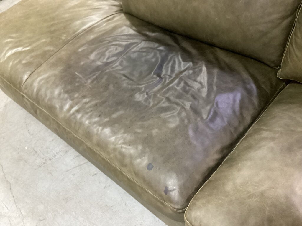 86423 - Palliser L-Shaped Genuine Leather 3pc Sectional 130x107x33
