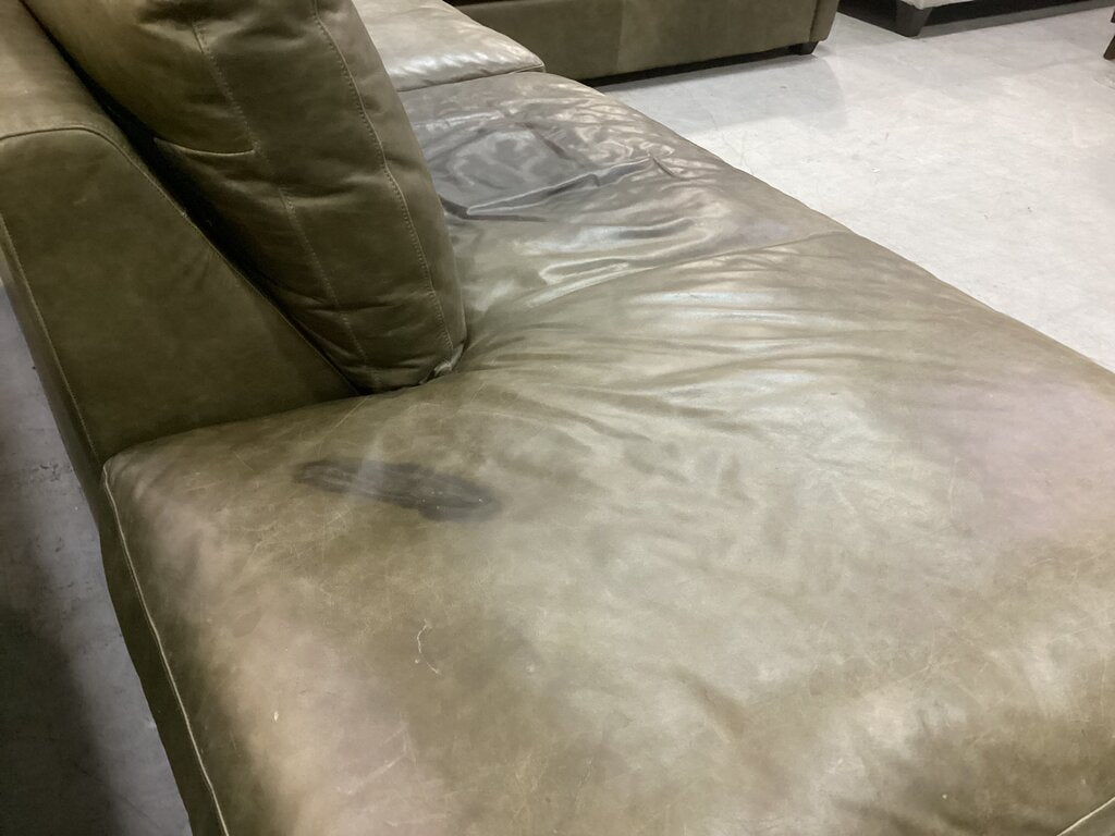 86423 - Palliser L-Shaped Genuine Leather 3pc Sectional 130x107x33