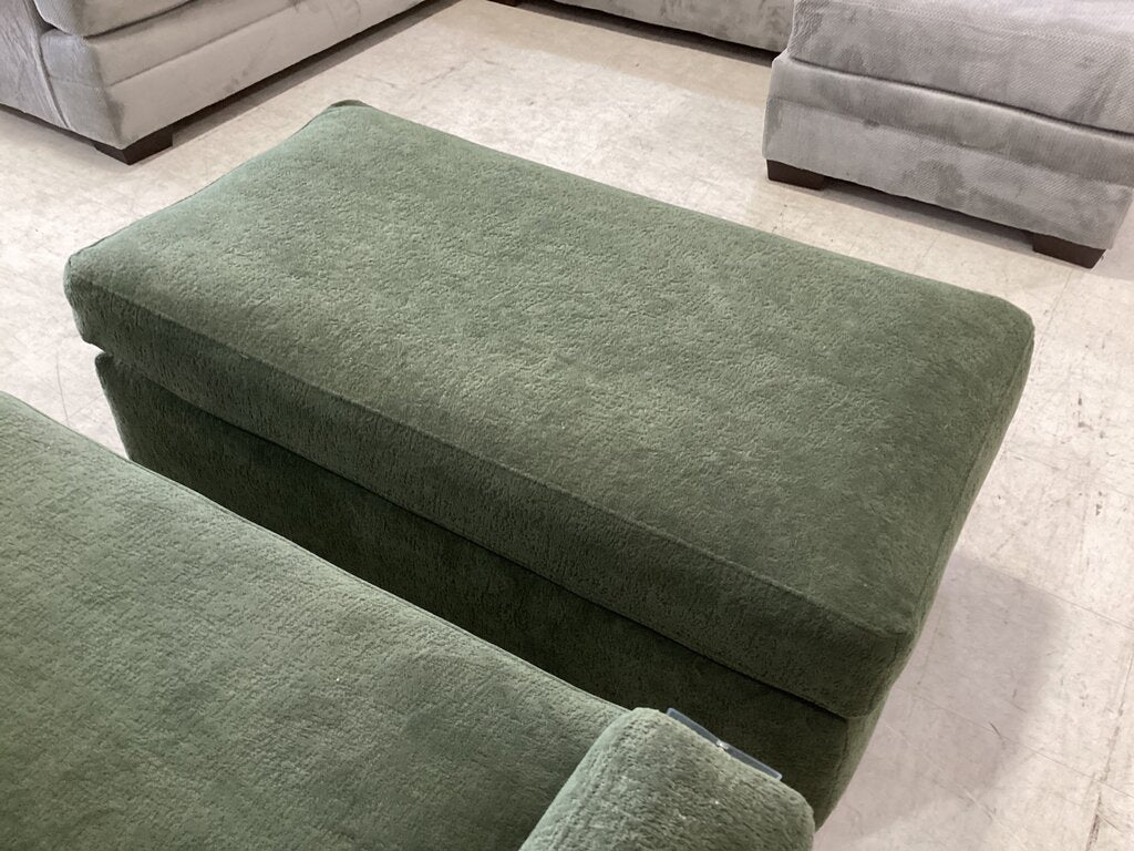 Patagonia Moss NEW Chair 1/2 with Ottoman 48x38x38, 26x49x19
