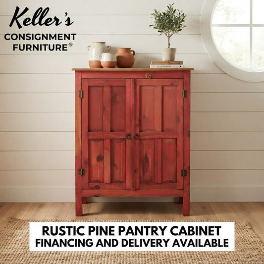 86426 - Rustic Pine Pantry Cabinet 36x13x48