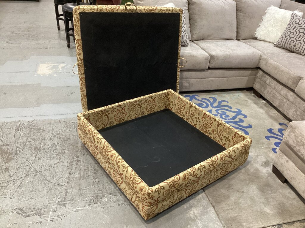 86431 - Upholstered Square Storage Ottoman 39x39x18