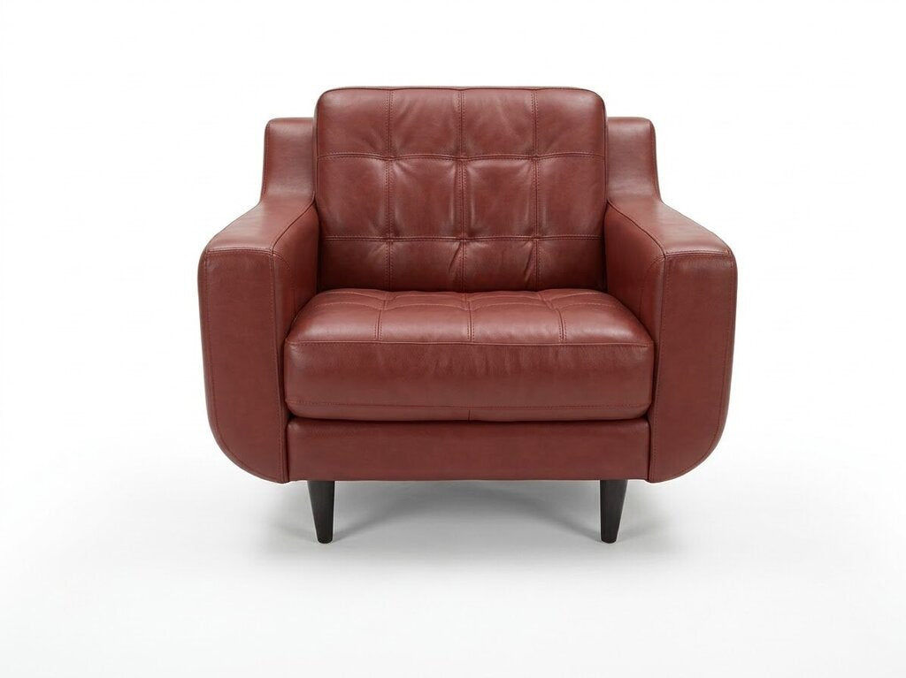 86452 - Centennial Leather Tufted Chair 38x37x34